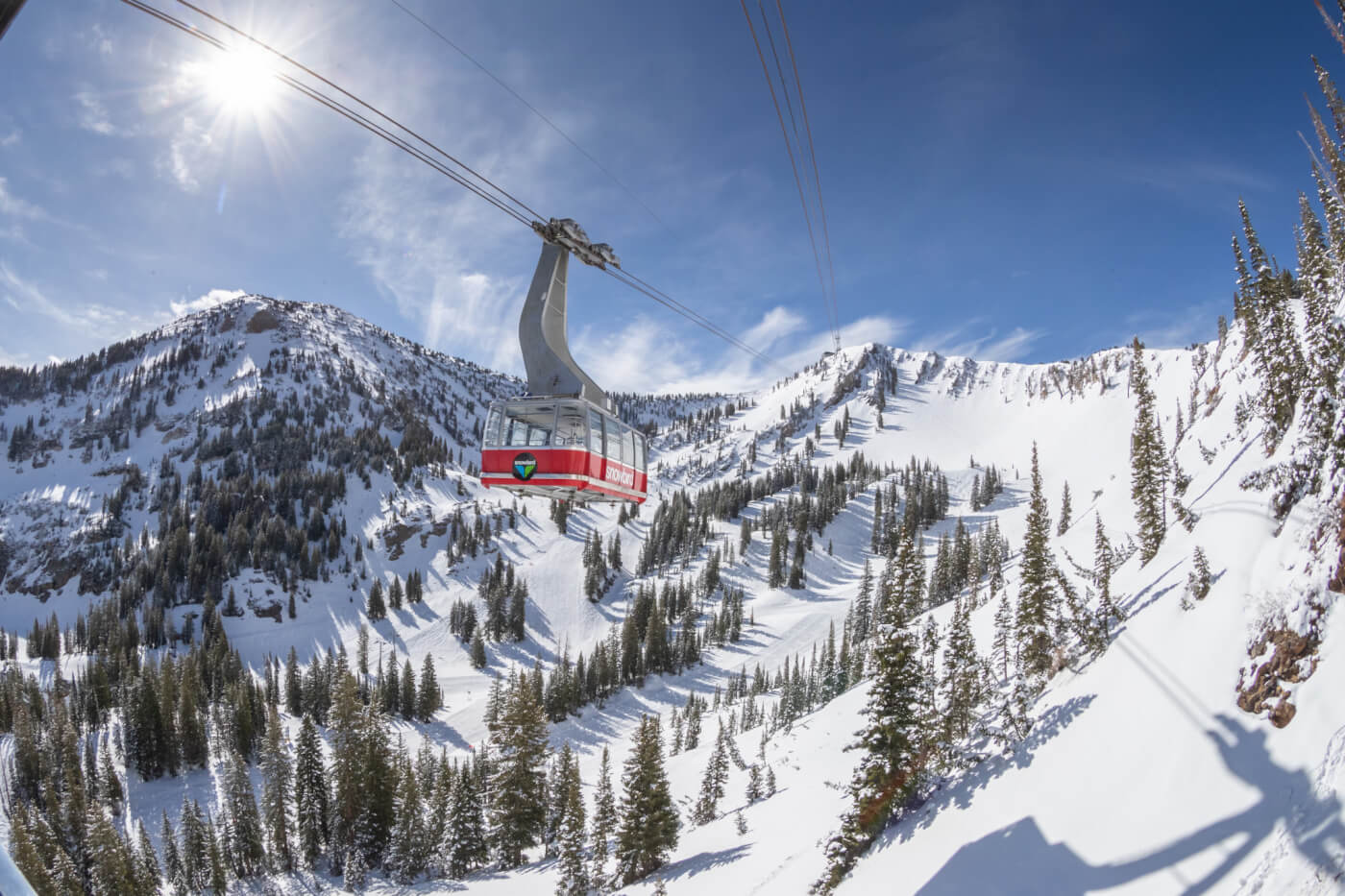 Gondola at Snowbird, the perfect spot for a selfie.