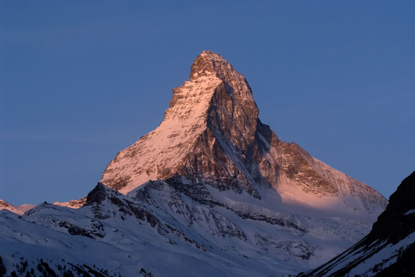 View of the Matterhorn, the perfect place for a selfie.