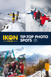 Tip-Top Photo Spots Pinterest pin promoting the best places at Ikon Pass destinations to take a selfie
