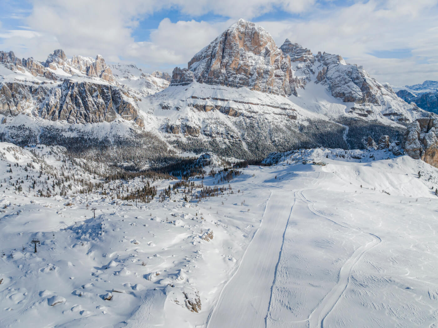 Tofana Peak at Dolomiti, a perfect selfie spot.