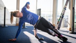 Mikaela Shiffrin training for the season.