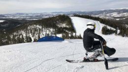 Adaptive athlete Trevor Kennison at Winter Park Resort