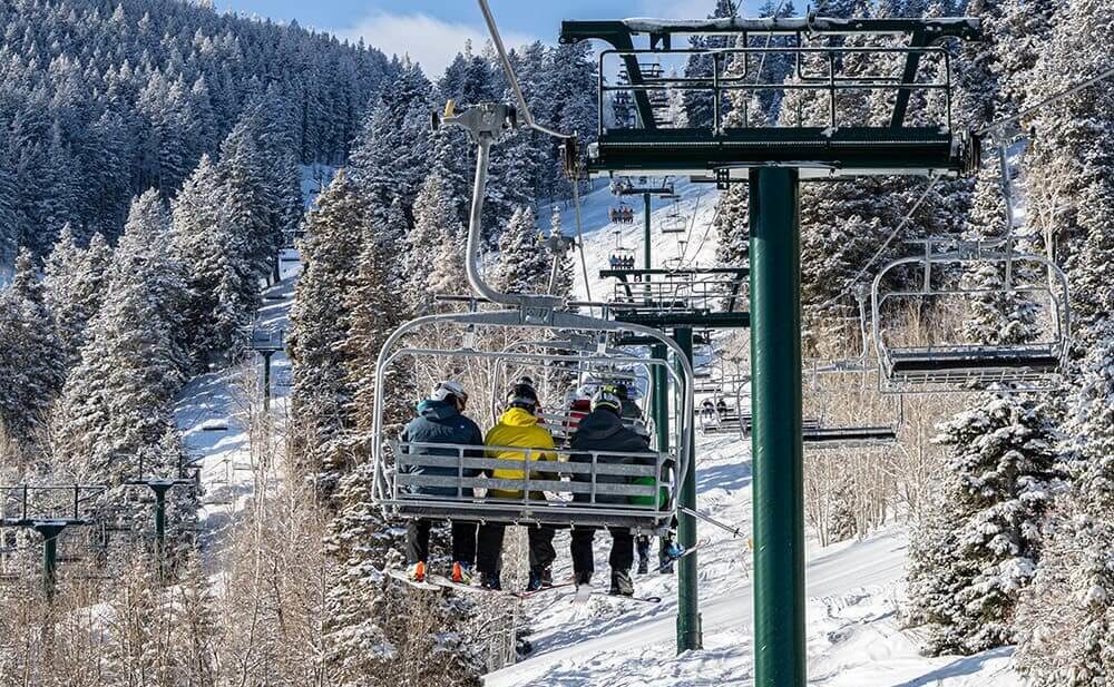 Chairlift riders
