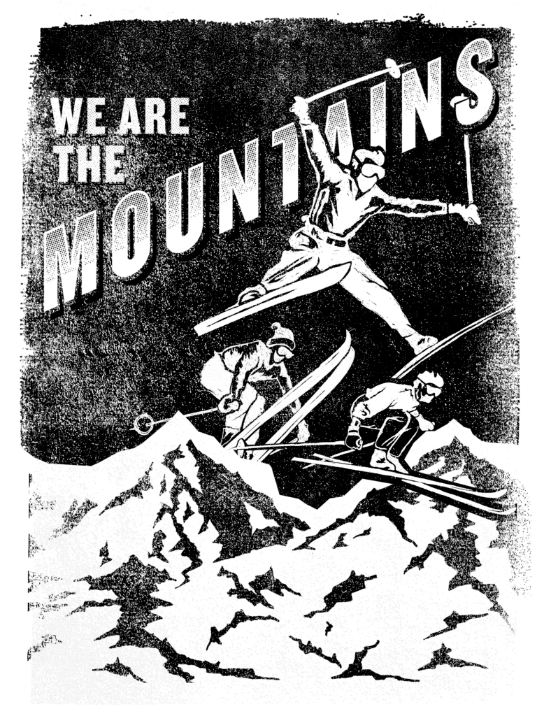 Iconic Creativity Coloring Page. We are the Mountains.