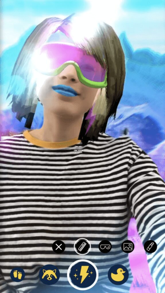 80s AllOver screenshot for Ikon Pass AR filters