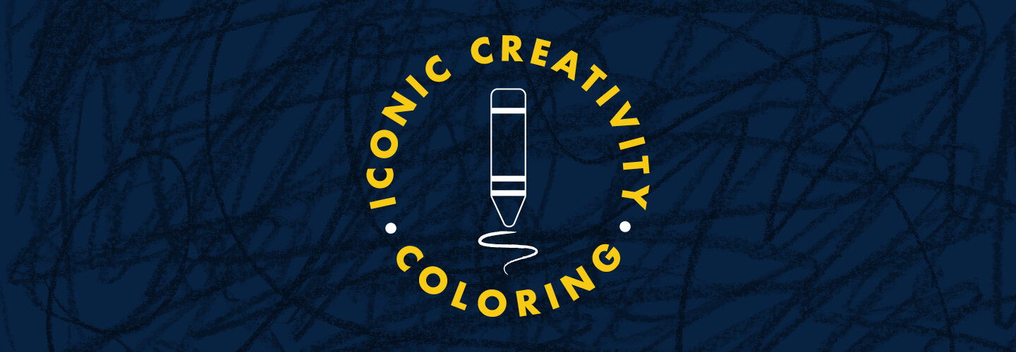 Iconic Creativity Coloring Banner