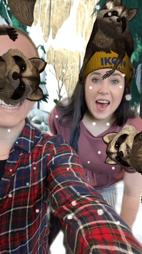 Raccoon Rush screenshot for Ikon Pass AR Filters