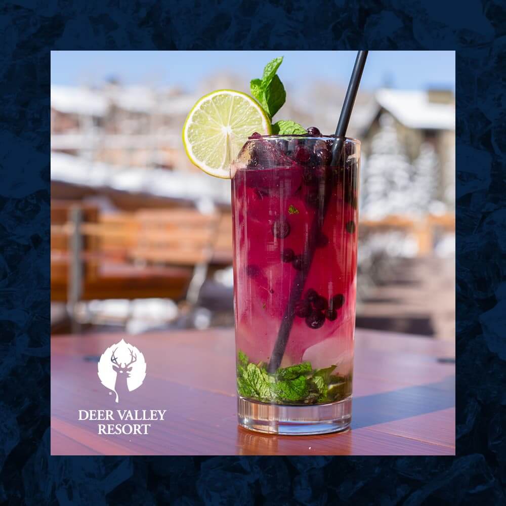 Blueberry mojito from Deer Valley Resort