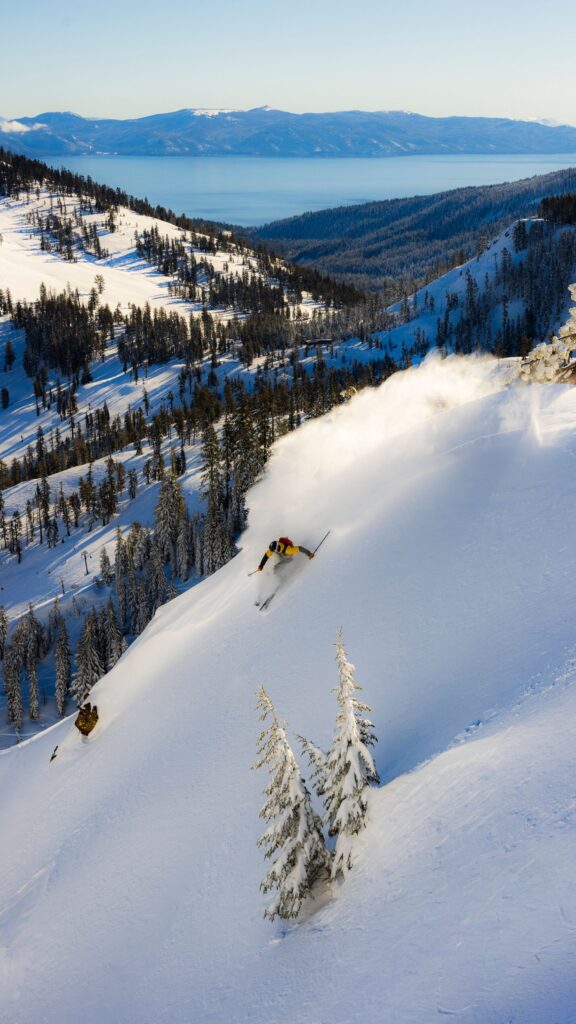skier at Palisades Tahoe