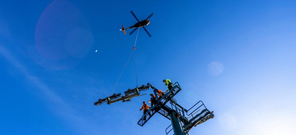 new lift towers at Deer Valley Resort