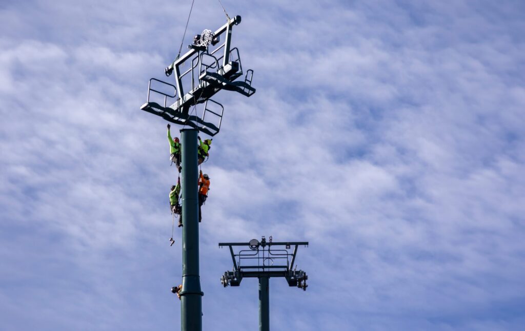 Hail Peak Lift Towers at Deer Valley Resort