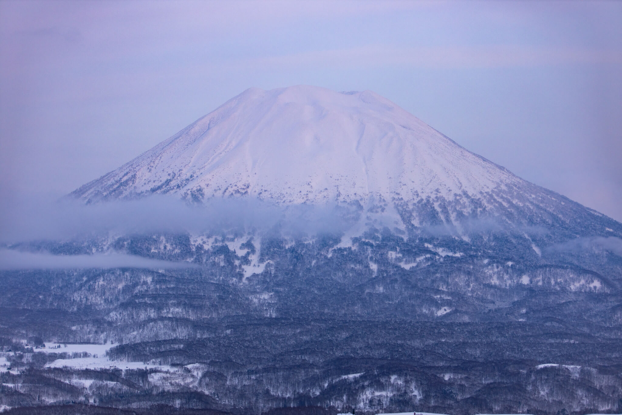 View of Mt. Yotei volcano from Niseko United