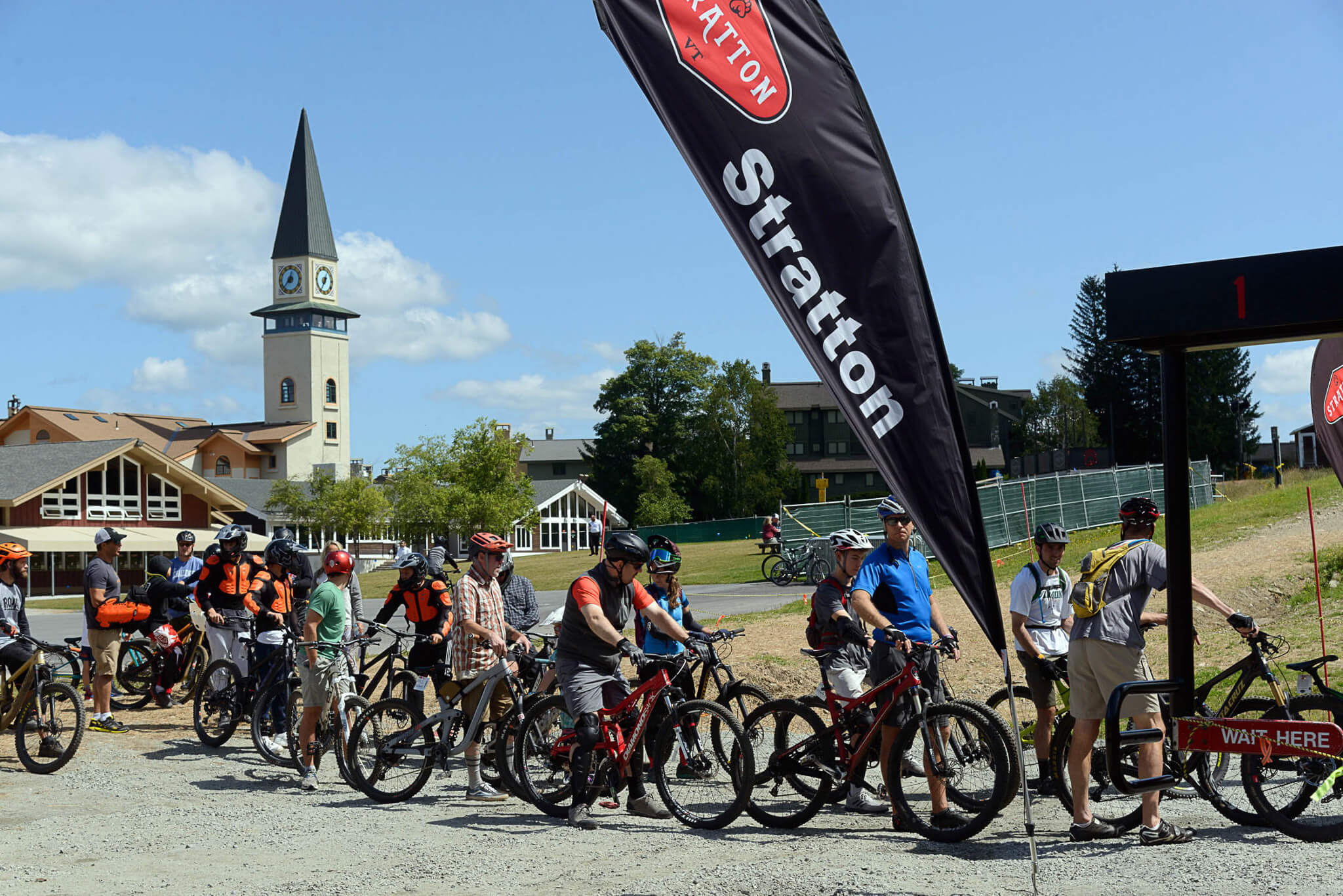 Opening day for the Stratton bike trails