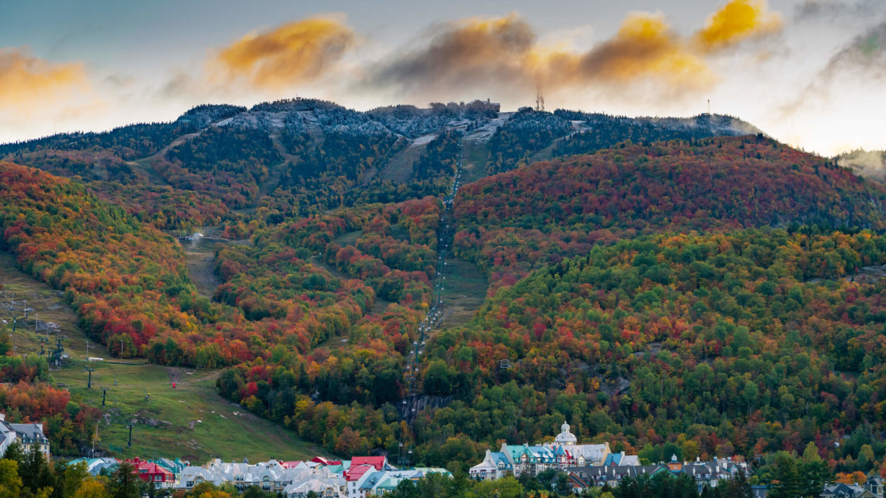 Scenic view of Tremblant in fall