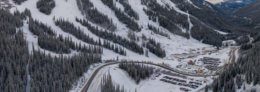 Road to Arapahoe Basin in Colorado